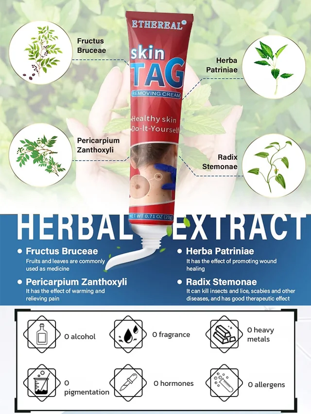 Herbal wart and corn removal cream