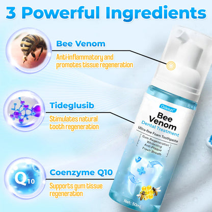 🐝 ODEIUN™ MicroSmile Bee Venom Gum Repair Mousse + Tongue Scraper 🦷