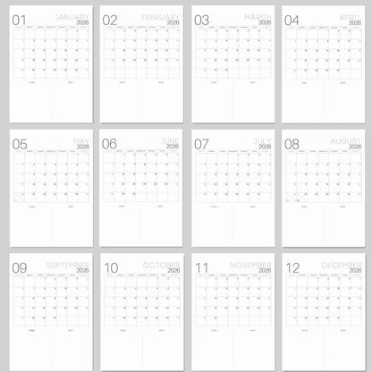 ✨2026 Bucket List Spiral Calendar: Slow Down & Savor the Seasons📅