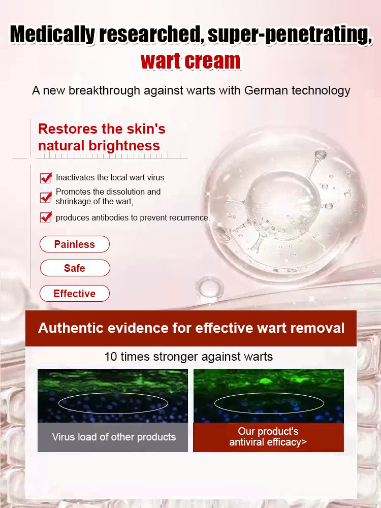 "One-Second Wart Removal" Wart Shedding Cream