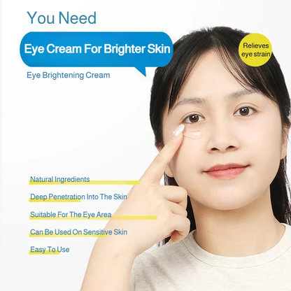 Eye care cream relieves eye discomfort, moisturizes and hydrates the eyes