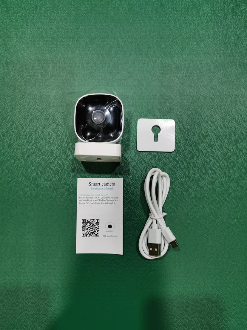 2MP 1296P Window Camera,2.4GHz WiFi Indoor Cameras for Home Security with High-definition black and white Night Vision,Person & Motion Detection,24/7 Recording