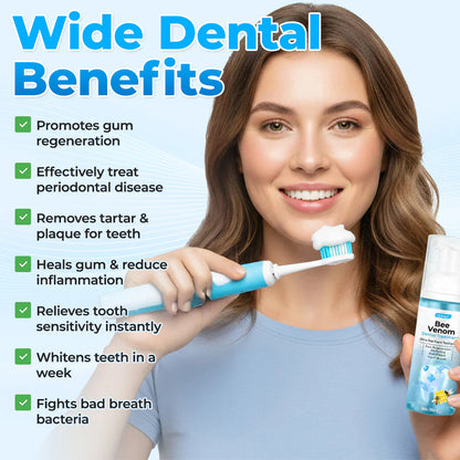 🐝 ODEIUN™ MicroSmile Bee Venom Gum Repair Mousse + Tongue Scraper 🦷