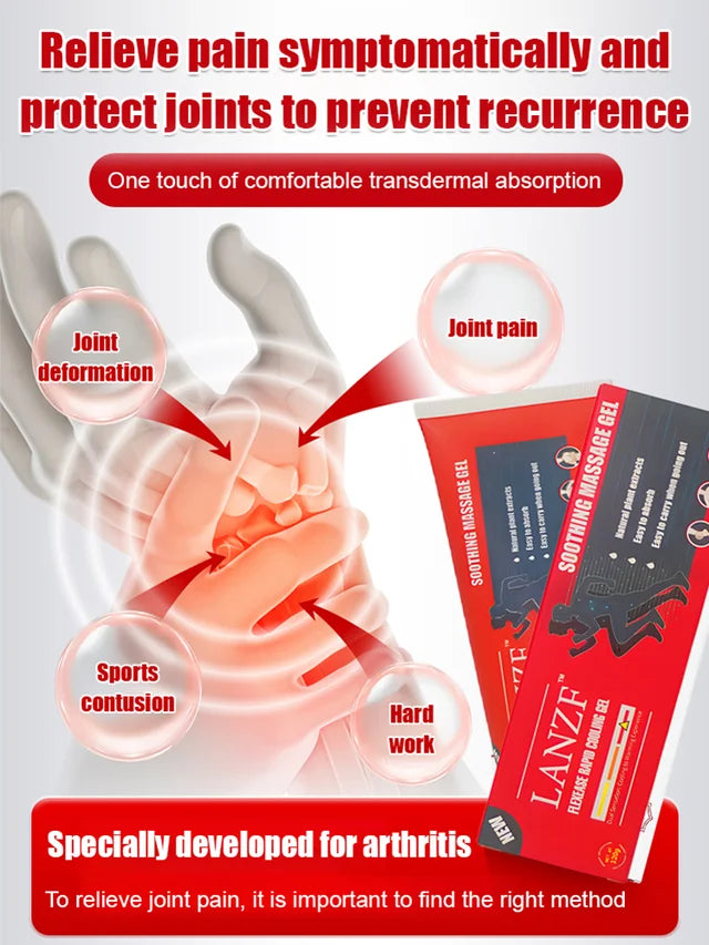 【Far infrared joint pain relief gel】Fast-acting comfort for aching joints, so you can get back to what you love!