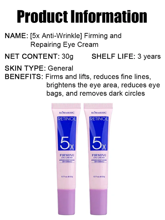 [5 times anti-wrinkle] Firming Repair Eye Cream