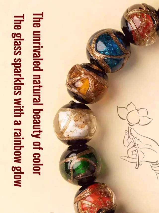 Gold Beast Fortune Glazed Bracelet Colorful Accessory