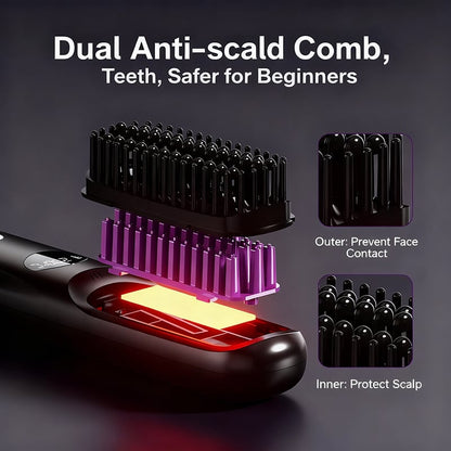 🎄Christmas Sale 49% OFF🔥2-in-1 Straightening & Cordless Hair Straightener with LED Display