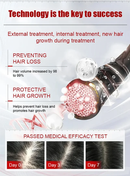 【Give you thick black hair in one month】Hair Growth and Blackening Spray