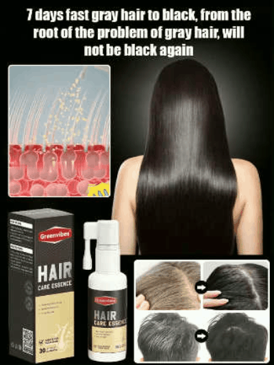 【Give you thick black hair in one month】Hair Growth and Blackening Spray