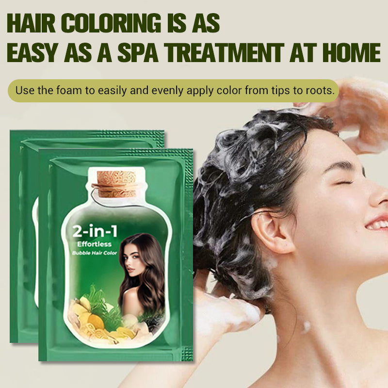 🔥Christmas Limited-Time Offer: 50% OFF!!!🔥 2-in-1 Effortless Bubble Hair Color